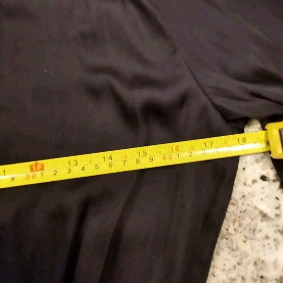 Day + Moon Smocked Mini Black Dress With Shorts Lining. Small Cinched Waist - Picture 5 of 8